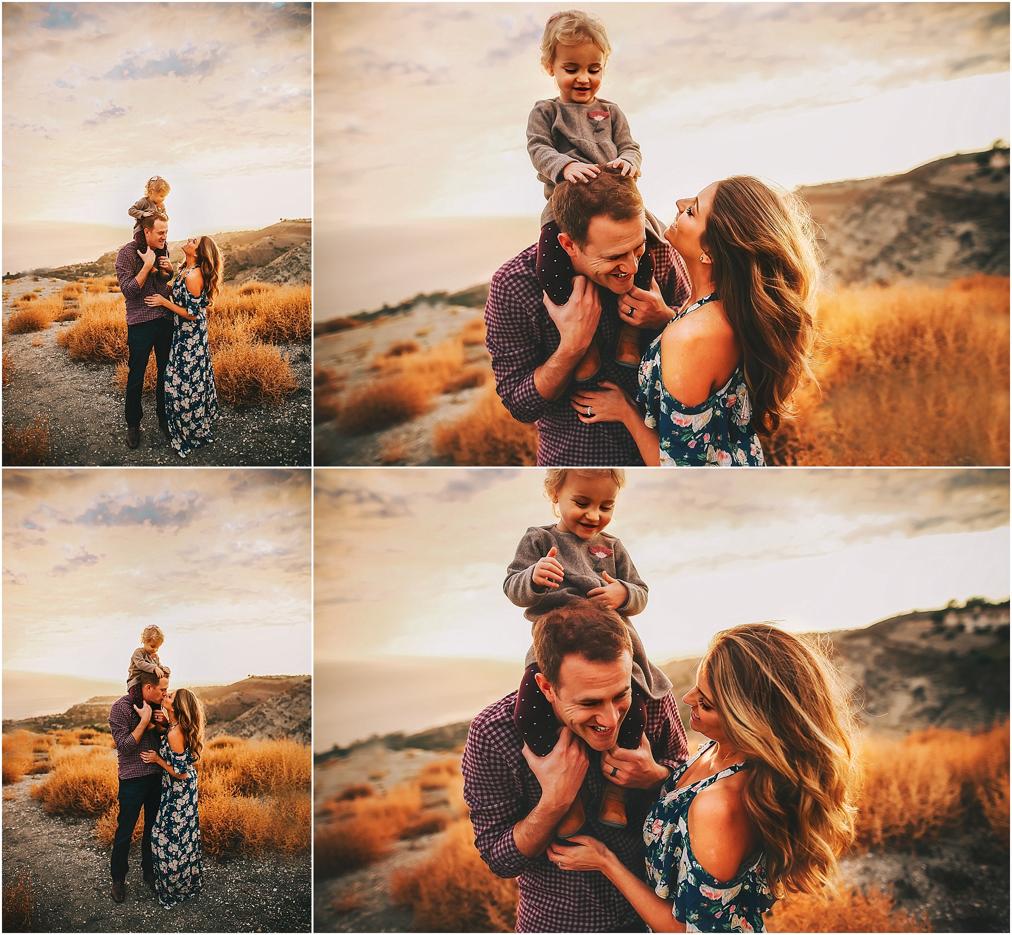 Epic sunset family session Palos Verdes Orange County PALOS VERDES FAMILY PHOTOGRAPHER